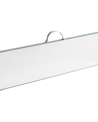 Hay Ruban Rectangular Spegel L Green Stripe - Väggspeglar Mässing Grön