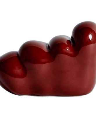 Hay Ws Moguls Skulptur Bourgogneröd - Dekorativa Accessoarer Porslin Vinröd