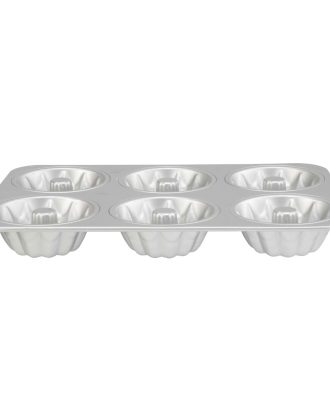 Heirol Bakform Anodiserat 6 Portioner - Bakformar Aluminium Silver