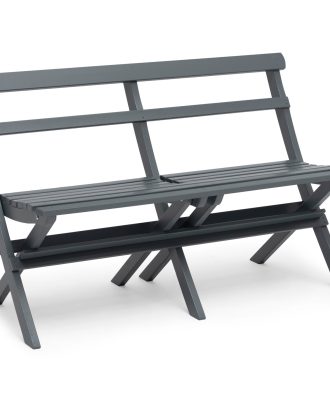 Hillerstorp Torpet Soffa Stålgrå - Trädgårdssoffor & Bänkar Massiv Furu Steel Grey