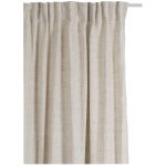 Himla Miramar Gardin Med Veckband 140x250 Cm - Gardiner Linne Oatmeal