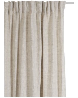 Himla Miramar Gardin Med Veckband 140x250 Cm - Gardiner Linne Oatmeal