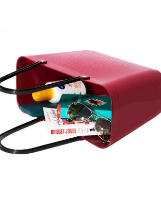 Väska Hinza Liten Vinröd - Green Plastic