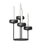 Iittala Nappula Kandelaber - Ljusstakar Stål Mörkgrå