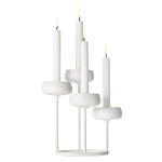 Iittala Nappula Kandelaber - Kandelabrar Stål Vit