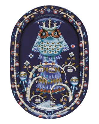 Iittala Taika Tallrik 41 Cm - Mattallrikar Porslin Blå