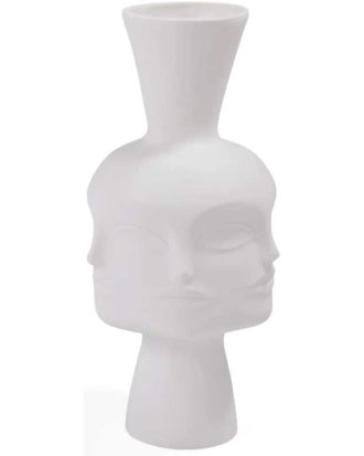 Jonathan Adler Dora Maar Bowtie Vas H35 Cm - Vaser Porslin Vit