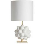Jonathan Adler Georgia Orb Bordslampa - Bordslampor Mässing Vit
