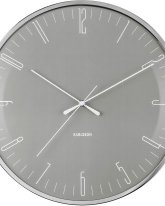 Karlsson Dragonfly Väggklocka 40 Cm - Bordsklockor Glas Grå