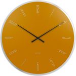 Karlsson Mirror Väggklocka - Bordsklockor Glas Ockragul