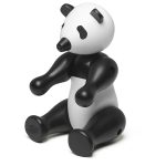 Kay Bojesen Panda Medium /vit - Träfigurer Bok Svart