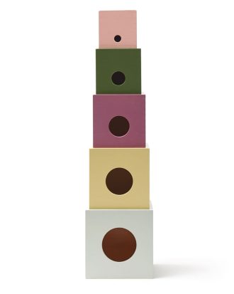 Kids Concept Edvin Träkuber 5-pack - Småförvaring barn Plywood Multi