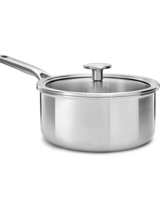 Kitchenaid Multi-ply Kastrull Med Glaslock 16 Cm / 1,5 L - Kastruller Aluminium Rostfritt Stål