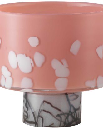 Kosta Boda Ackee Skål På Fot 22 Cm - Serveringsskålar Glas Rosa