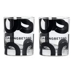 Kosta Boda Salong Betong Whiskey 35 Cl 2-pack - Whiskeyglas & Cognacglas Glas Svart