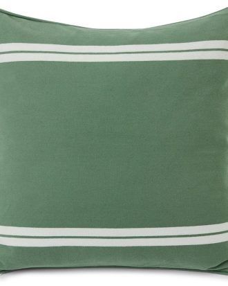 Lexington Side Striped Kuddfodral 50x50 Cm Grön / - Prydnadskuddar & Fodral Ekologisk Bomull Vit