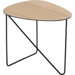 Lind Dna Curve Bord 37x44x40 Cm Oak / Svart - Soffbord Ek