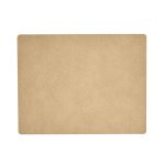 Lind Dna Square L Bordstablett Hippo 35x45 Cm - Bordstabletter & Glasunderlägg Läder Sand