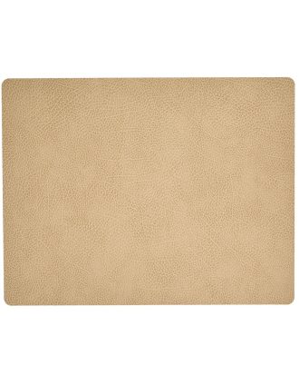 Lind Dna Square L Bordstablett Hippo 35x45 Cm - Bordstabletter & Glasunderlägg Läder Sand