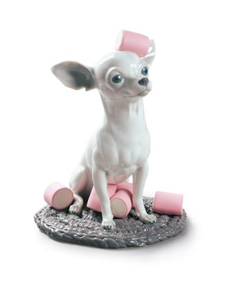 Lladro Chihuahua With Marshmallow - Porslinsfigurer Mix
