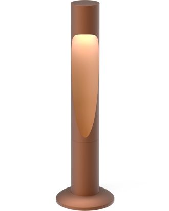 Louis Poulsen Flindt Garden Pollare Kort Ankarfäste Utan Adapter 2700k - Utomhusbelysning Aluminium Corten