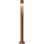 Louis Poulsen Flindt Garden Pollare Lång Fotplatta Med Adapter 4000k - Utomhusbelysning Aluminium Corten
