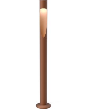 Louis Poulsen Flindt Garden Pollare Lång Fotplatta Med Adapter 4000k - Utomhusbelysning Aluminium Corten