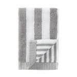 Marimekko Kaksi Raitaa Gästhandduk / Vit 30x50 Cm - Handdukar & Badlakan Bomull Grå
