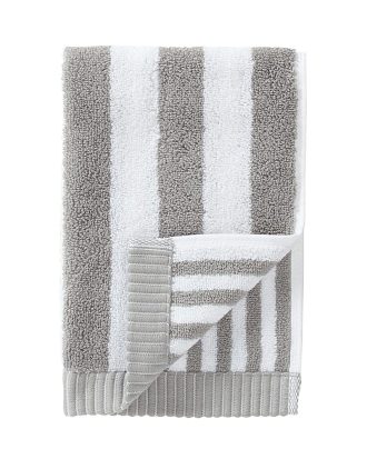 Marimekko Kaksi Raitaa Gästhandduk / Vit 30x50 Cm - Handdukar & Badlakan Bomull Grå