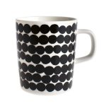 Marimekko Oiva/siirtolapuutarha Mugg 2,5 Dl - Kaffekoppar Stengods Svart