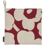 Marimekko Pieni Unikko Grytlapp Cotton / - Grytlappar & Grytvantar Bomull Röd