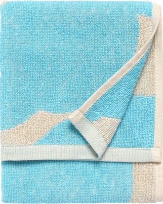 Marimekko Unikko Gästhandduk 30x50 Cm / Ljusblå - Handdukar & Badlakan Bomull Off-White