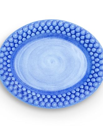 Mateus Bubbles Oval Tallrik 20 Cm - Assietter Keramik Ljusblå