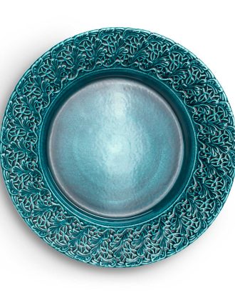 Mateus Lace Tallrik 32 Cm Ocean - Mattallrikar Keramik Blågrön