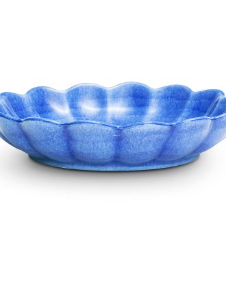Mateus Oyster Skål 24 Cm - Serveringsskålar Keramik Ljusblå
