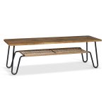 Mavis Marcel Soffbord/sideboard 160x50 Cm Oljad Rustik - Soffbord Ek Svart