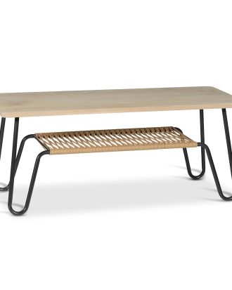 Mavis Marcel Soffbord/sideboard 120x50 Cm Såpad Rustik - Soffbord Ek Svart