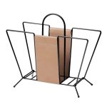 Maze Suitcase Tidningsställ /Natur - Tidningsförvaring Kärnläder Svart