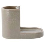 Meraki Datura Borste & Tvålhållare Shellish Grey - Disktrasor, Diskborstar & Diskställ Lergods