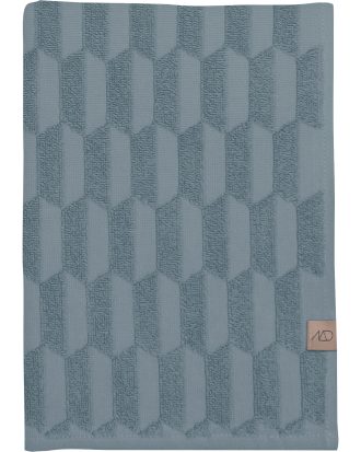 Mette Ditmer Geo Handduk 50x95 Cm - Handdukar & Badlakan Bomull Stone Blue