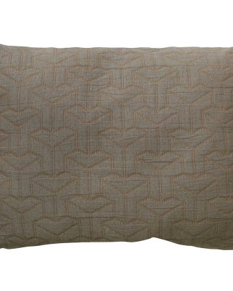 Mette Ditmer Mono Prydnadskudde 65x50 Cm - Prydnadskuddar & Fodral Bomull Tobacco