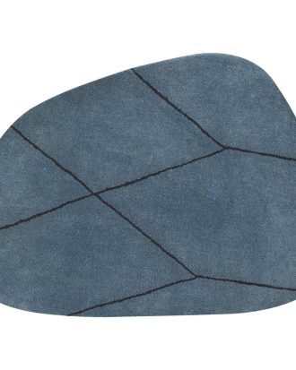 Mette Ditmer Shape Matta 120x154 Cm - Ullmattor Ull Stone Blue