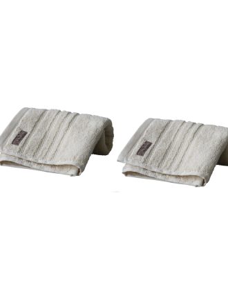 Mimou Devon Gästhanddukar 30x50 Cm 2-pack - Handdukar & Badlakan Egyptisk Bomull Kaolinvit