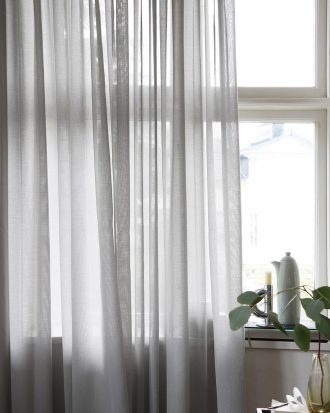 Mimou Lyx Hotellvoile Gardin 290x250 Cm - Gardiner Polyester Grå