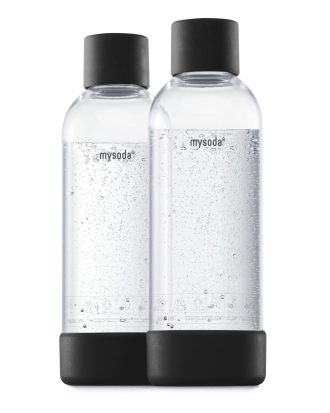 Mysoda Premium Flaska 1 L 2-pack - Övriga Köksmaskiner Plast Svart