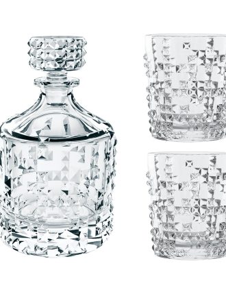 Nachtmann Punk Set Karaff Och 2st Whiskyglas - Whiskeyglas & Cognacglas Klar