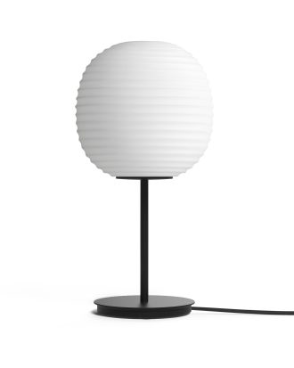 New Works Lantern Bordslampa Small - Bordslampor Frostat Opalglas Svart