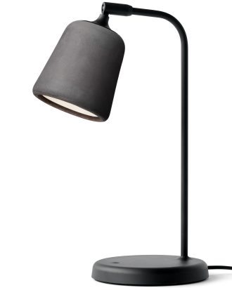 New Works Material Bordslampa - Bordslampor Betong Mörkgrå Betong