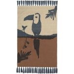 Nofred Toucan Matta 100x150 Cm / Petroleum - Barnmattor Bomull Brun