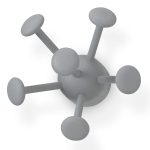 Nofred Wall Bug Krok Ø16 Cm - Krokar & Galgar Ask Grå